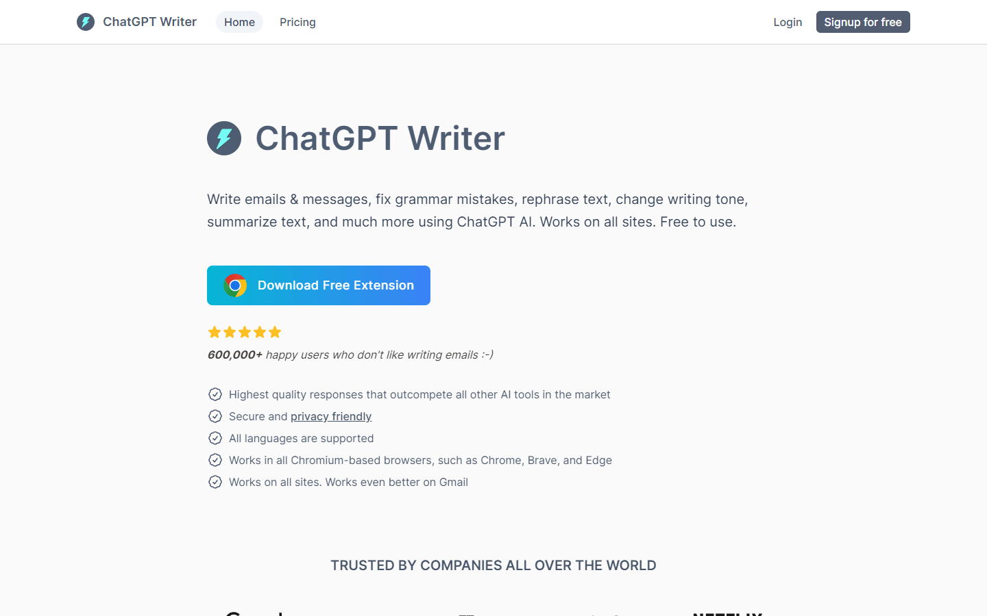 ChatGPT Writer