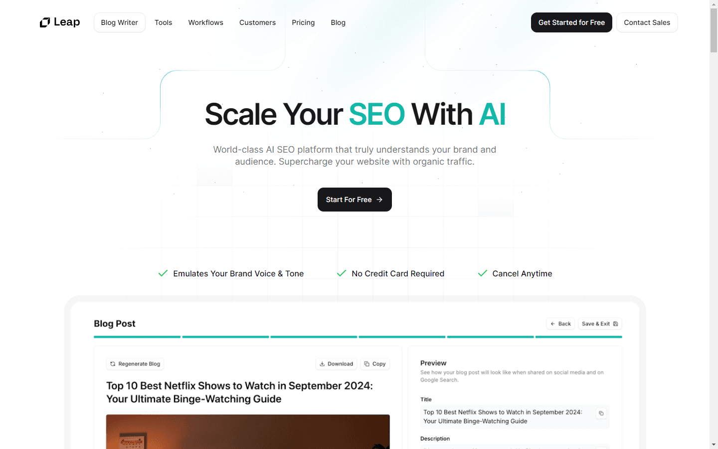 AI SEO by Leap AI