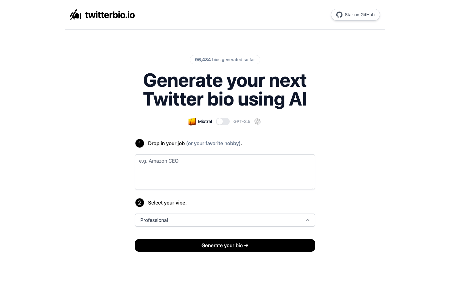 twitterbio.io